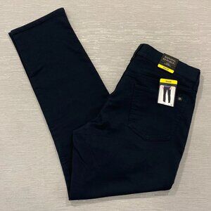 Banana Republic Chino Pants Mens 32 x 32 Slim Fit Black Straight Leg Stretch